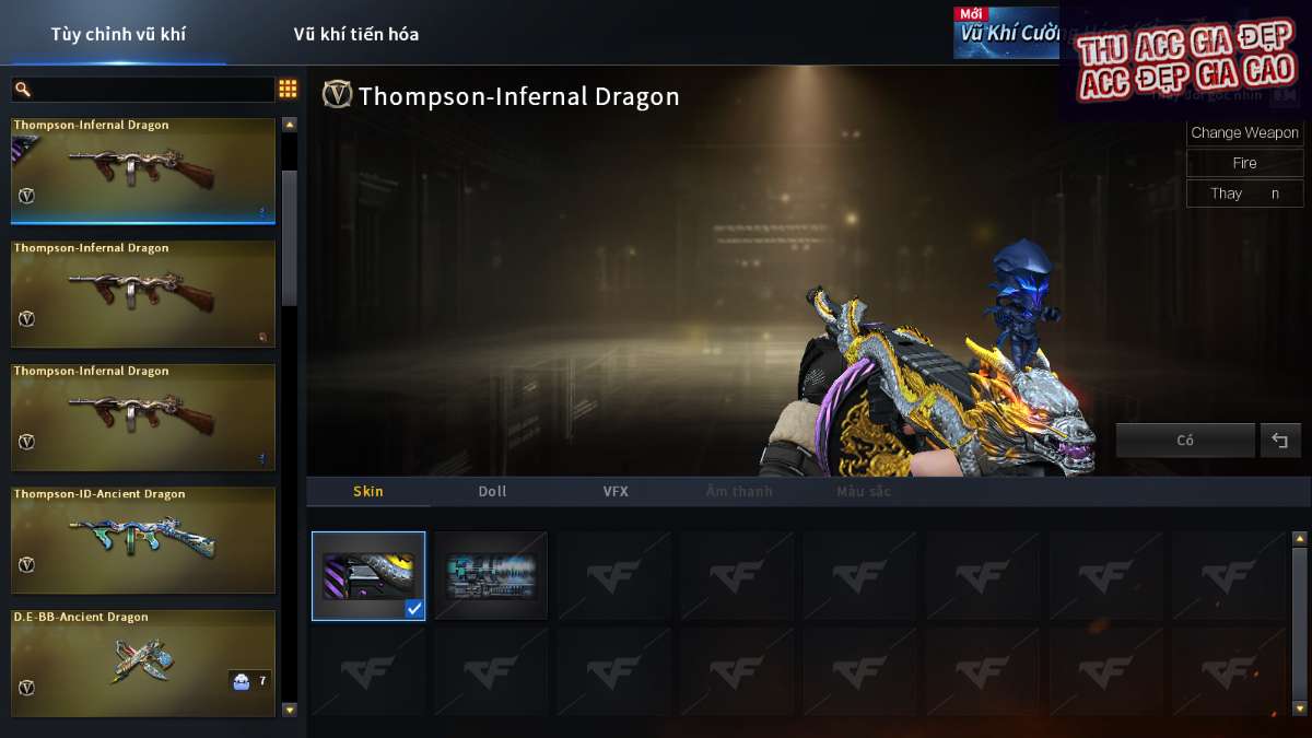shop acc cf uy tin gia re
